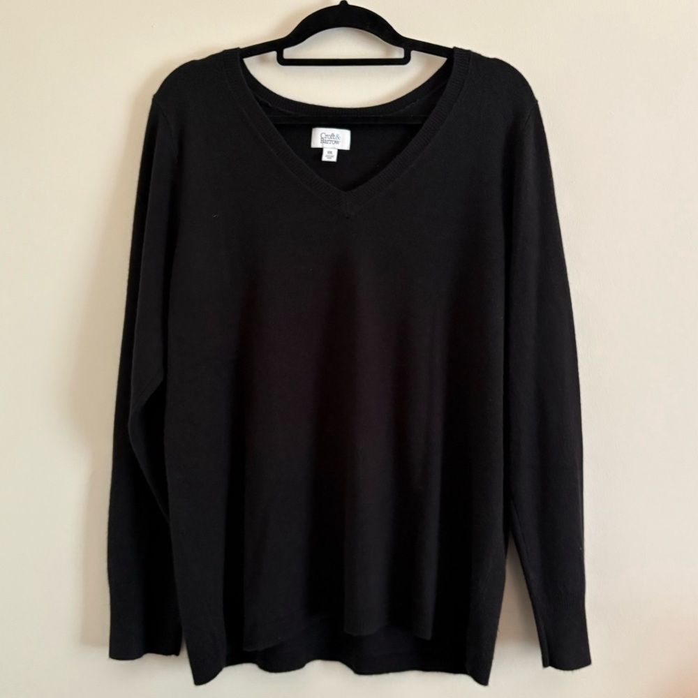soft v-neck sweater